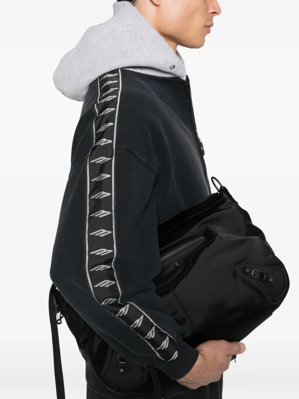 Balenciaga Medium Le City Moto Zip Shoulder Bag