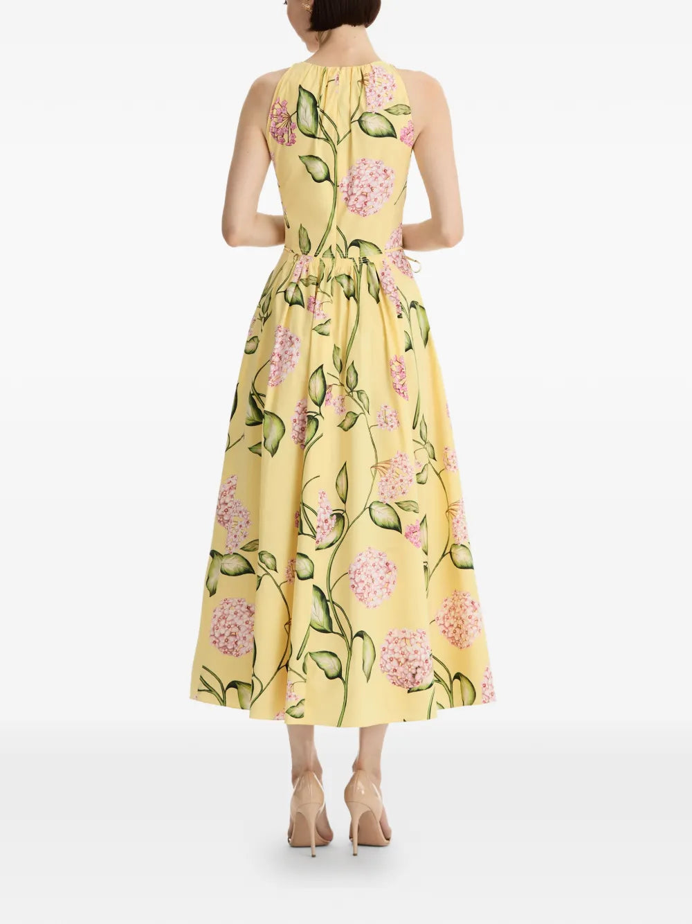 Oscar De La Renta Pleated Midi Dress