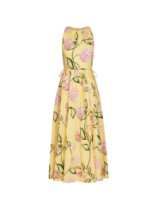 Oscar De La Renta Pleated Midi Dress
