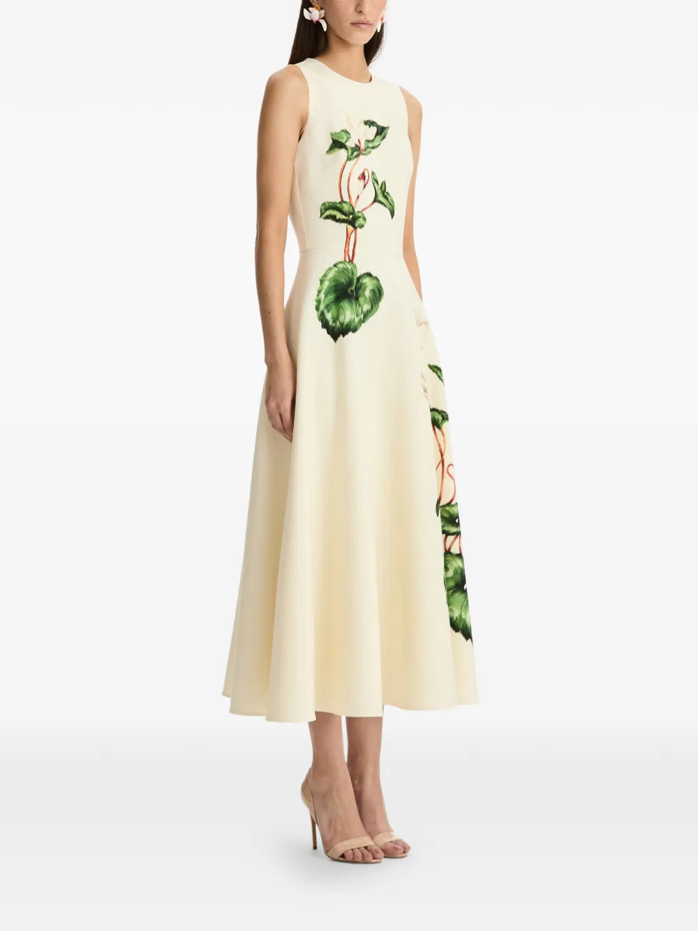 Oscar De La Renta Chine Floral Maxi Dress