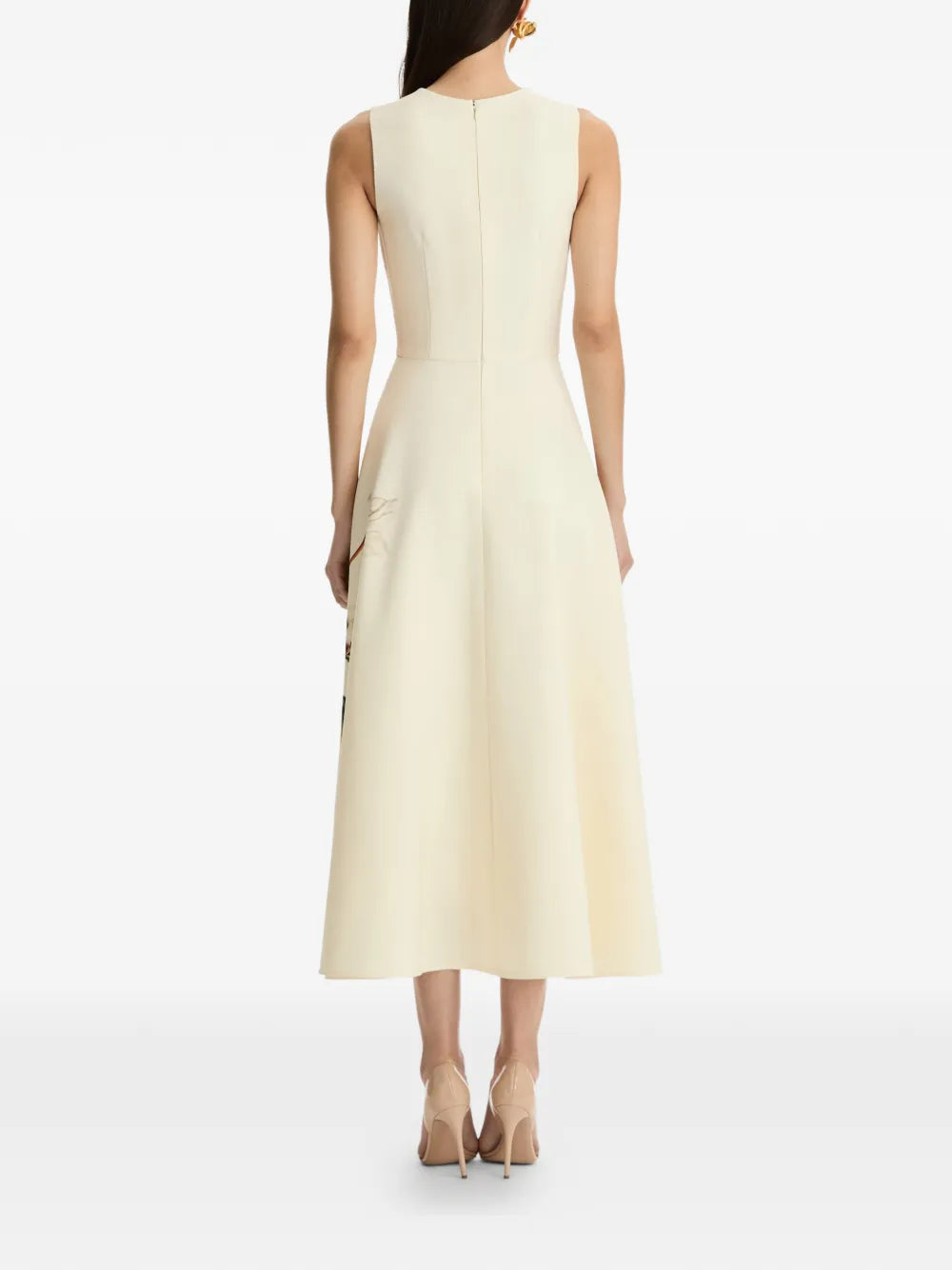 Oscar De La Renta Chine Floral Maxi Dress