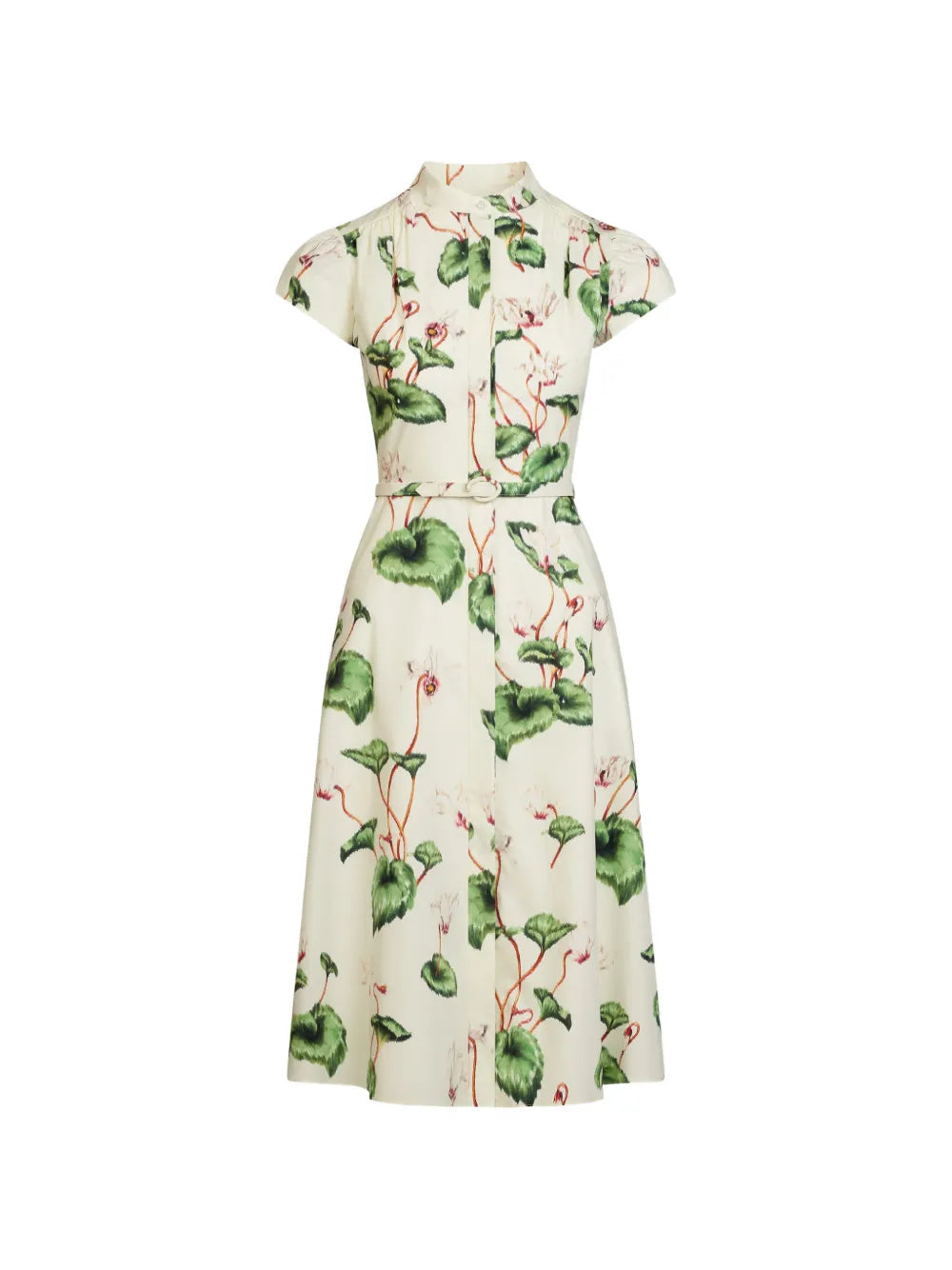 Oscar De La Renta Poplin Midi Shirt Dress