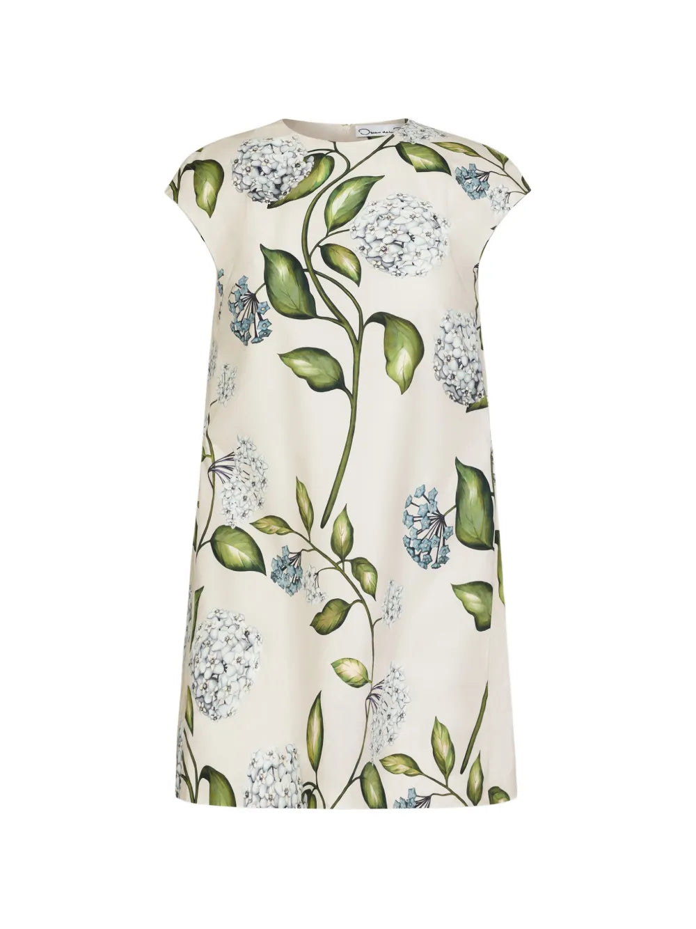 Oscar De La Renta Porcelain Flower Mini Dress