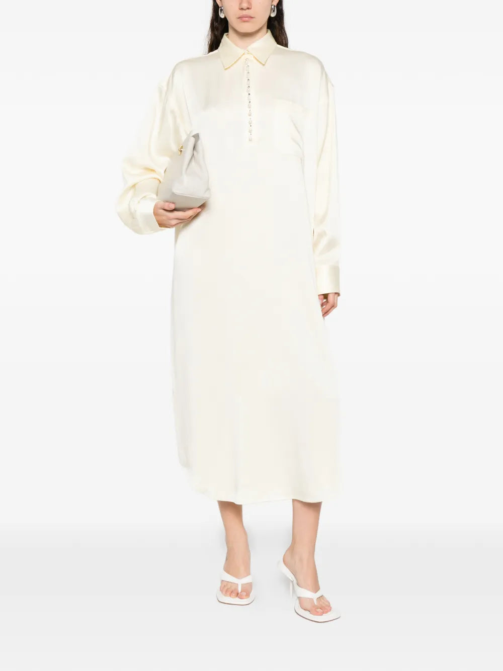 Stella Mccartney Button Pocket Midi Dress