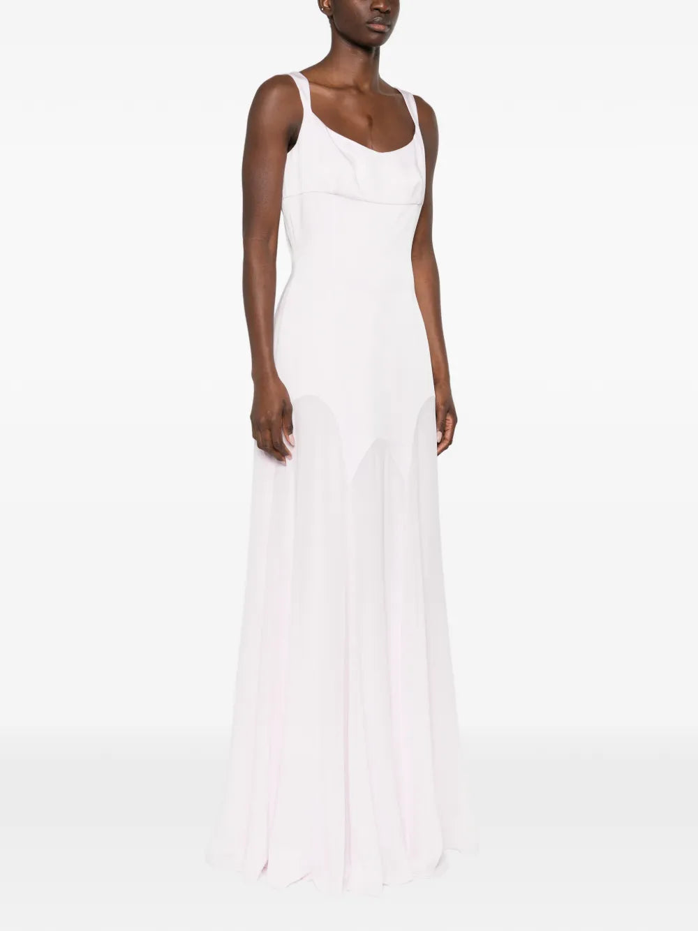 Alexander Mcqueen Scoop Neck Maxi Dress