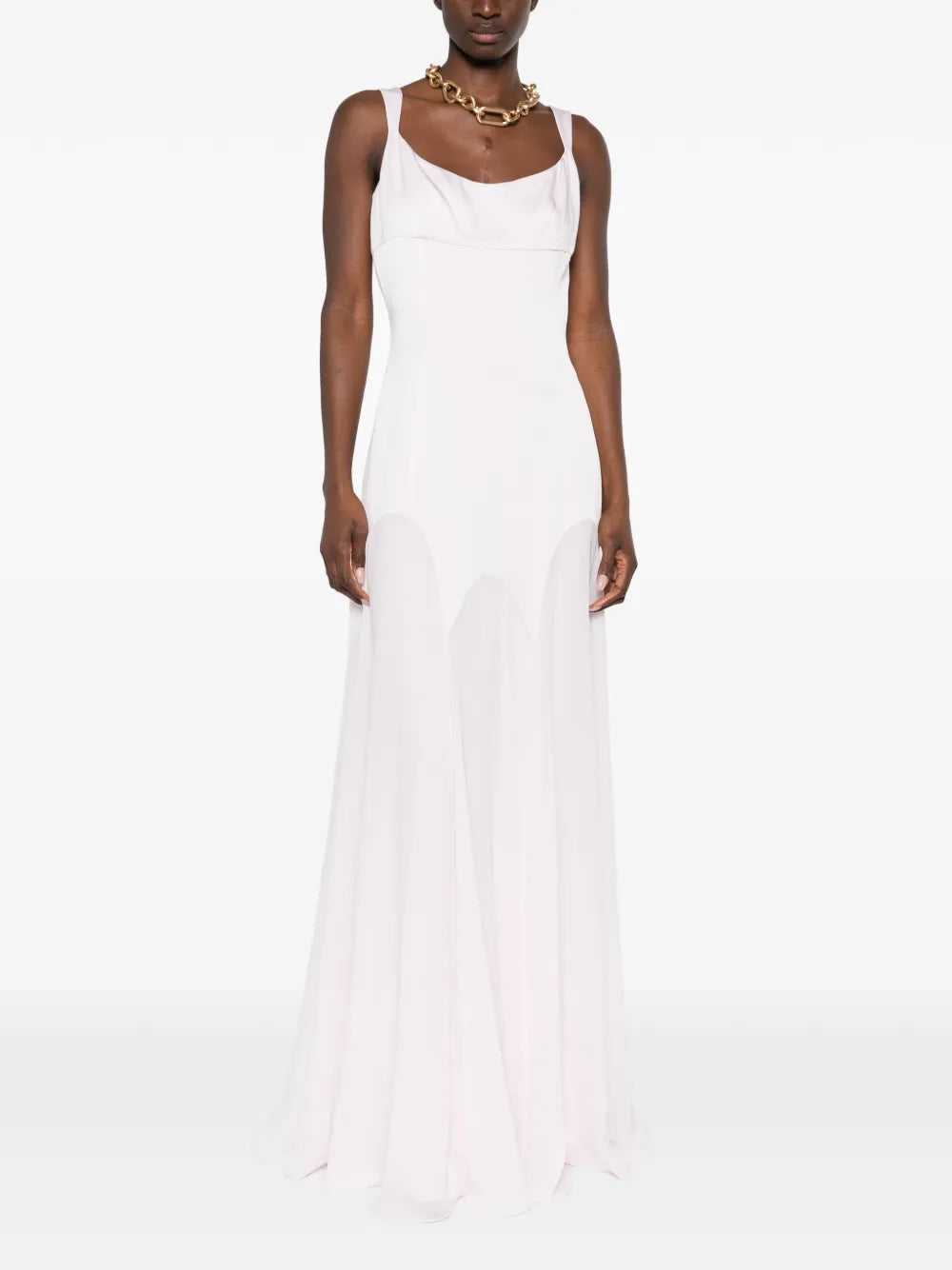 Alexander Mcqueen Scoop Neck Maxi Dress