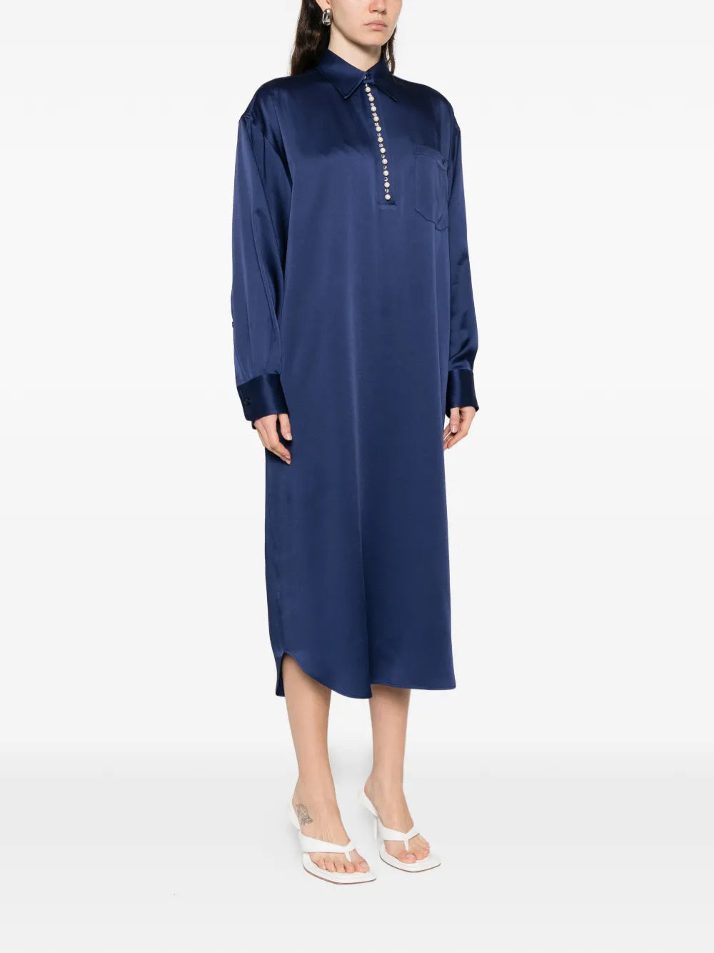 Stella Mccartney Buttoned Pocket Midi Dress