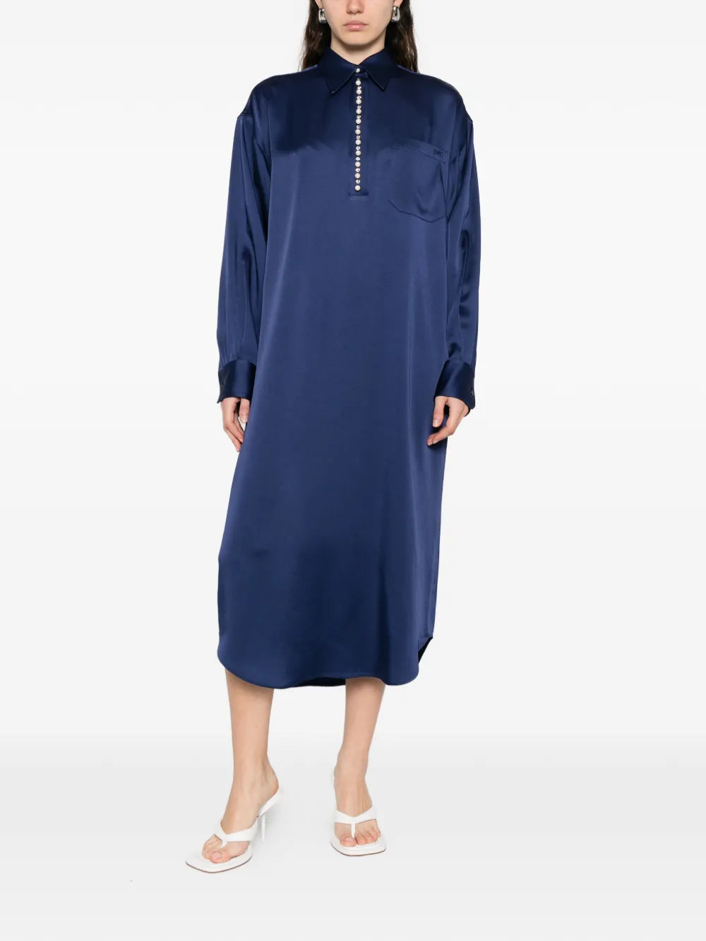 Stella Mccartney Buttoned Pocket Midi Dress