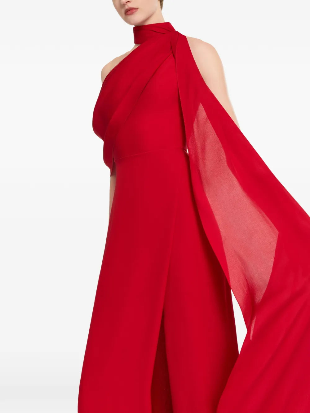 Elie Saab One Shoulder Maxi Dress