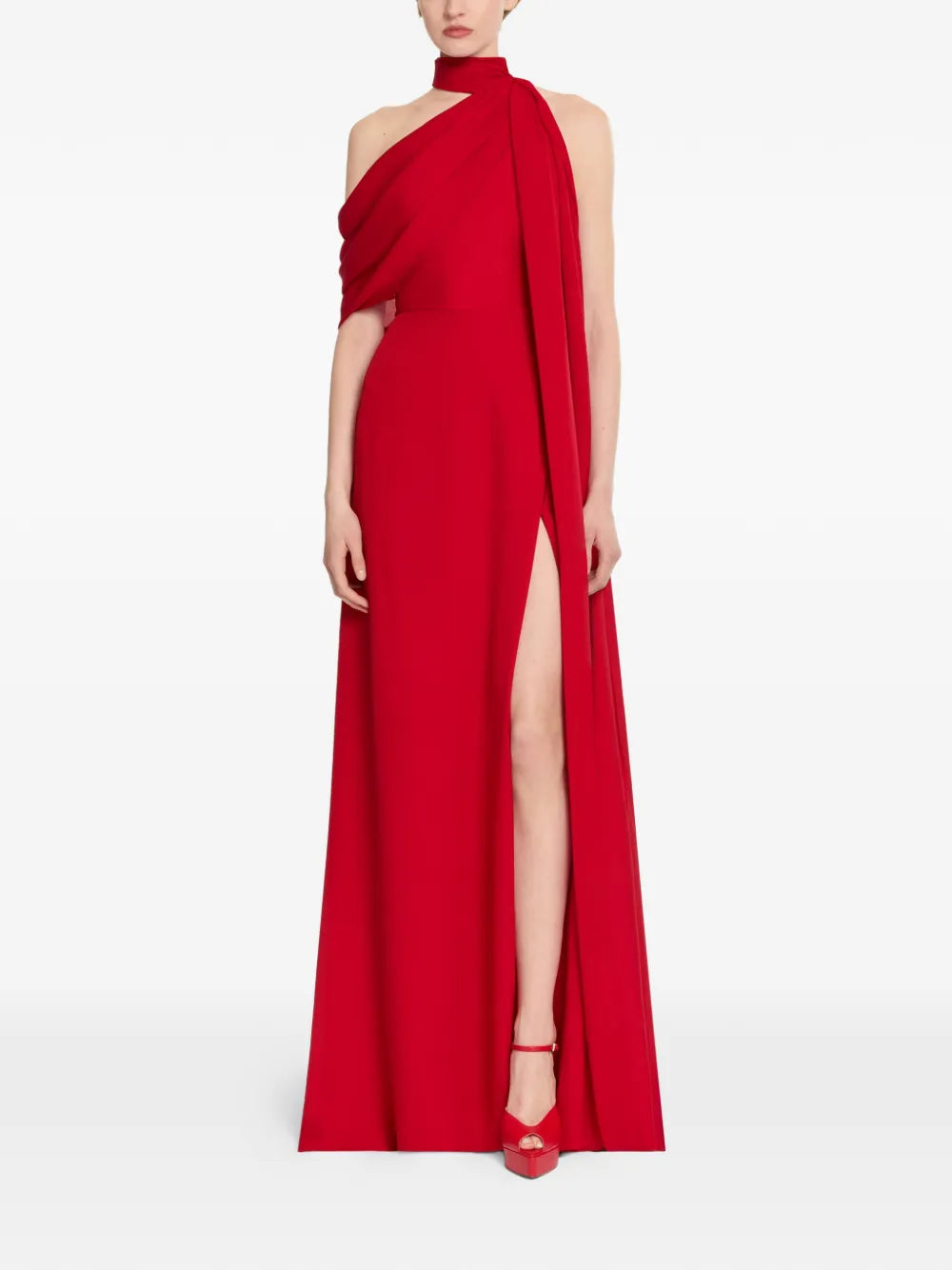 Elie Saab One Shoulder Maxi Dress