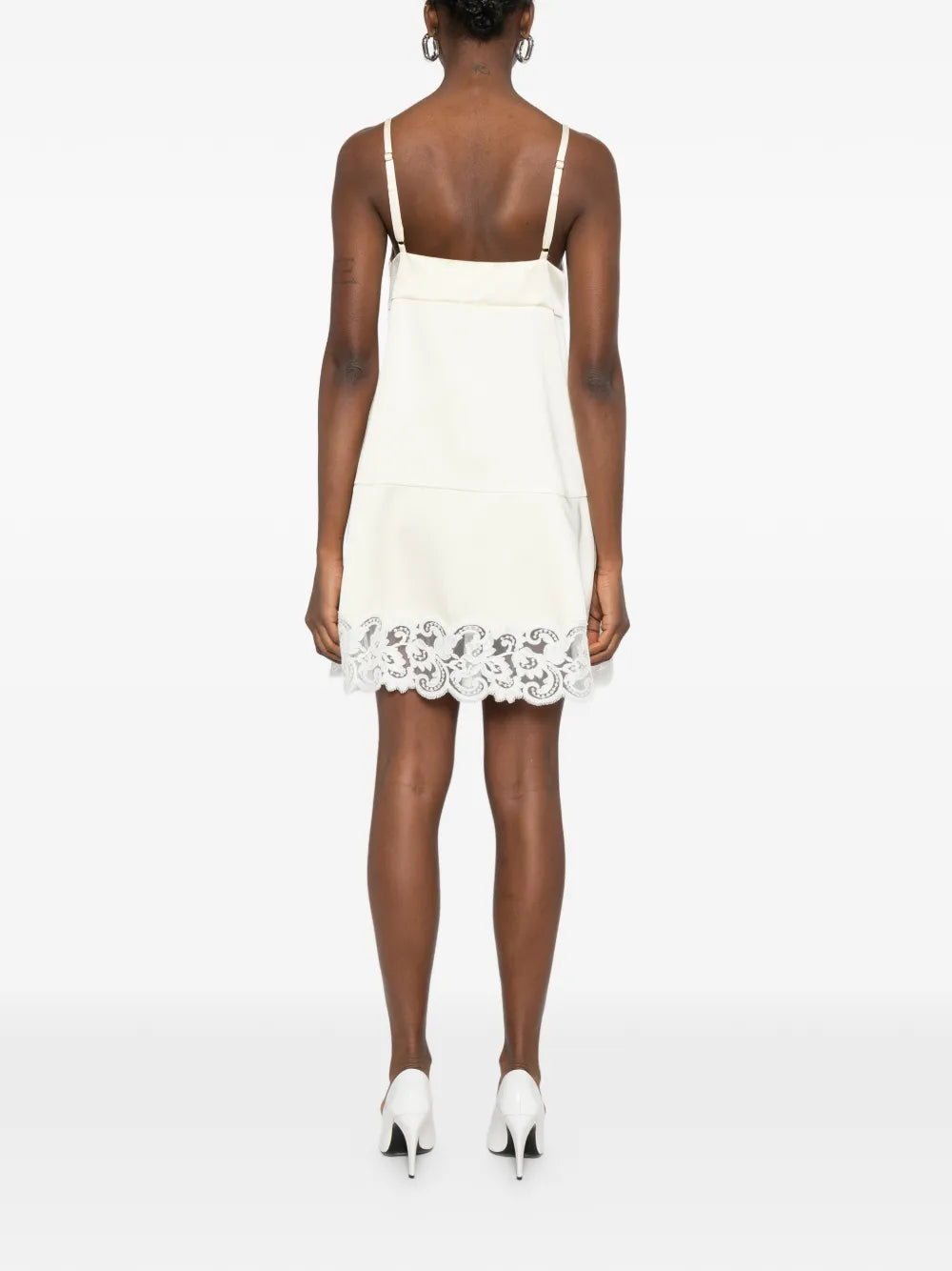 Stella Mccartney Lace Trim Mini Dress