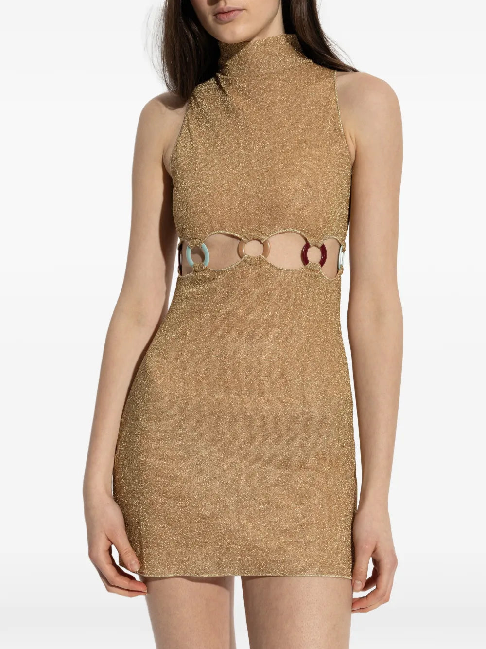 Oseree Cutout Ring Minidress