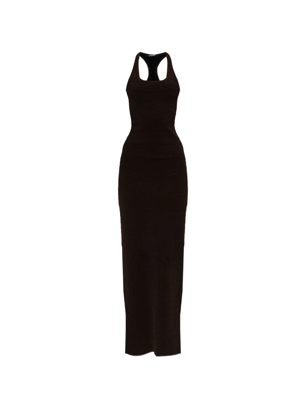 Jacquemus Scala Square Neck Split Dress
