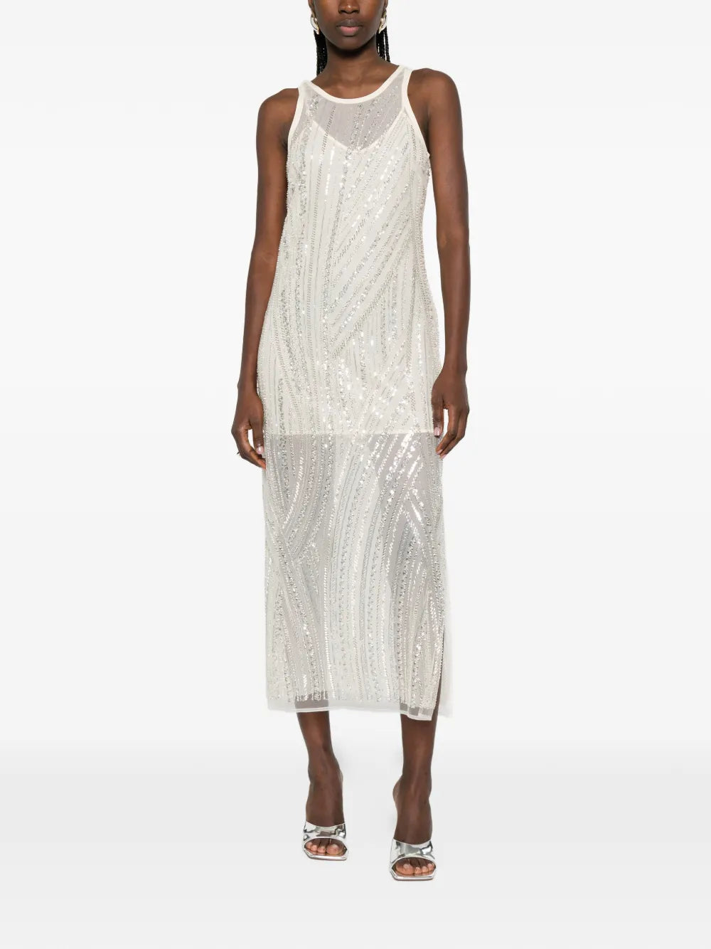 Patrizia Pepe Embroidered Midi Dress