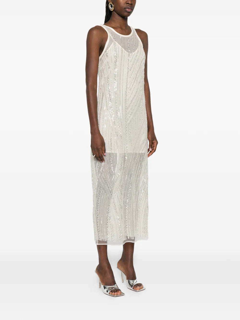 Patrizia Pepe Embroidered Midi Dress