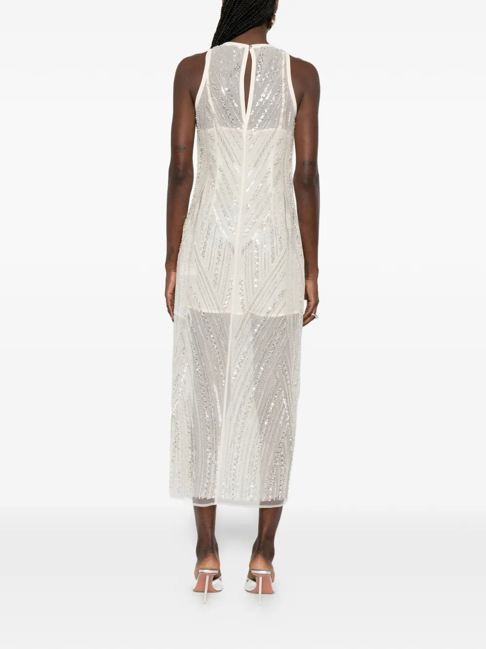 Patrizia Pepe Embroidered Midi Dress