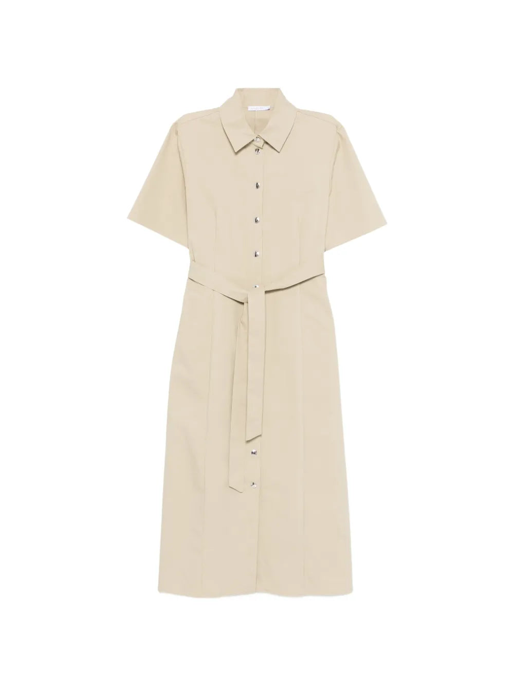 Patrizia Pepe Belted Shirt Midi Dress