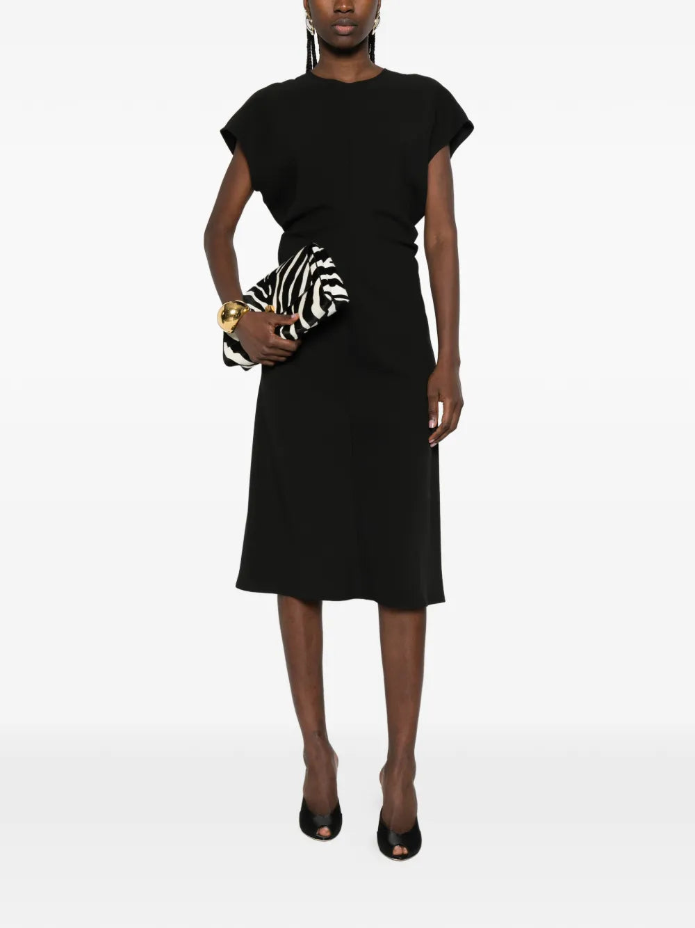 Patrizia Pepe Crew Neck Midi Dress
