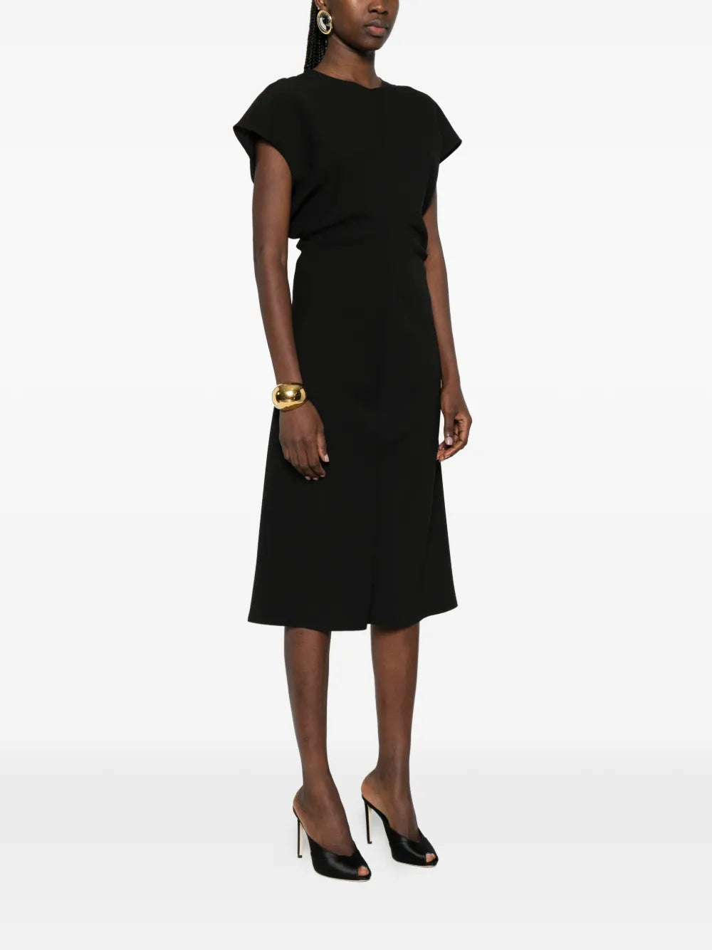 Patrizia Pepe Crew Neck Midi Dress