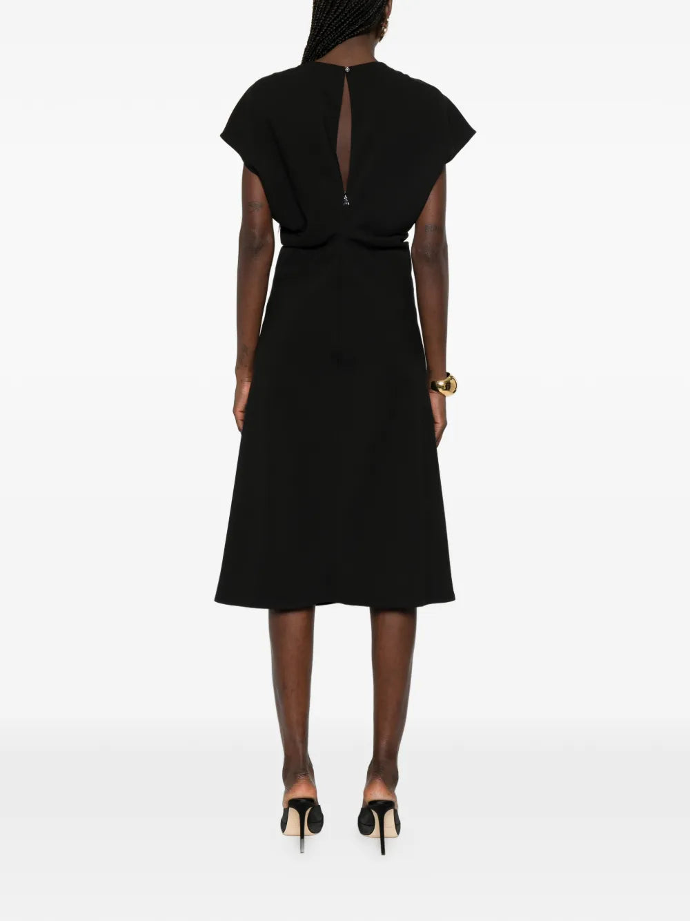 Patrizia Pepe Crew Neck Midi Dress
