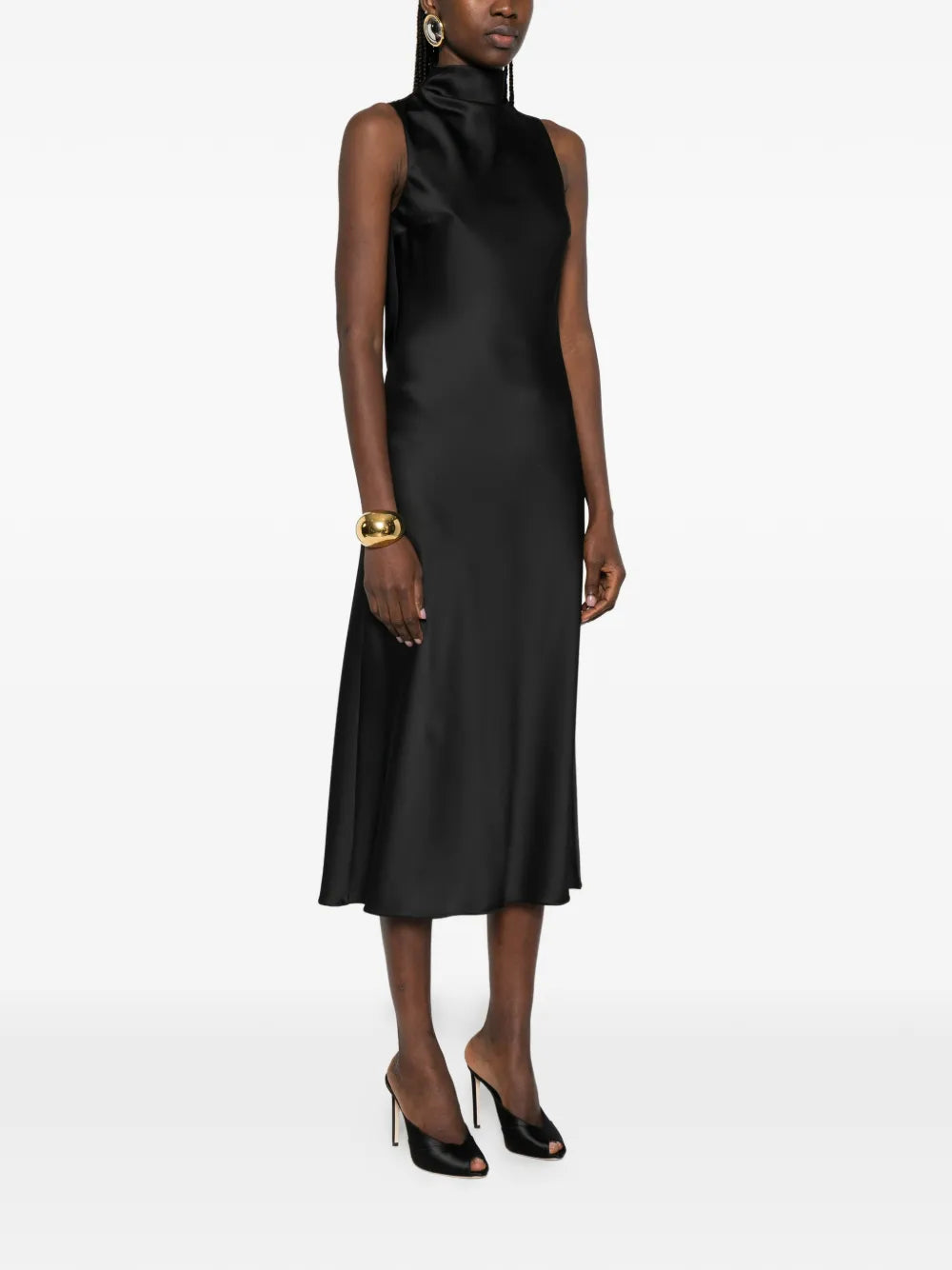 Patrizia Pepe Satin Midi Dress