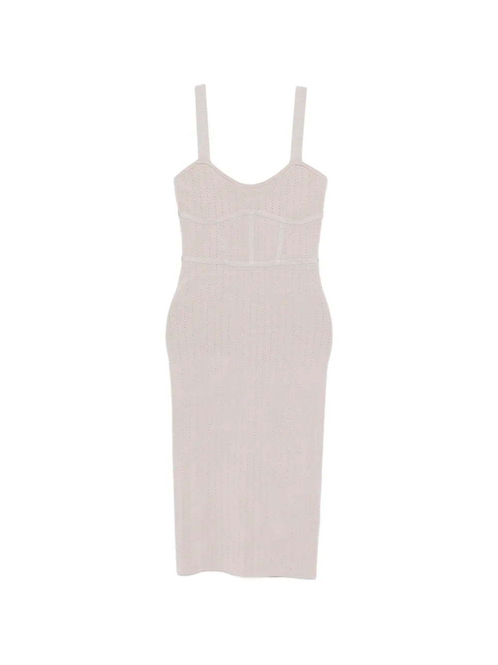Patrizia Pepe Fitted Jacquard Knit Midi Dress