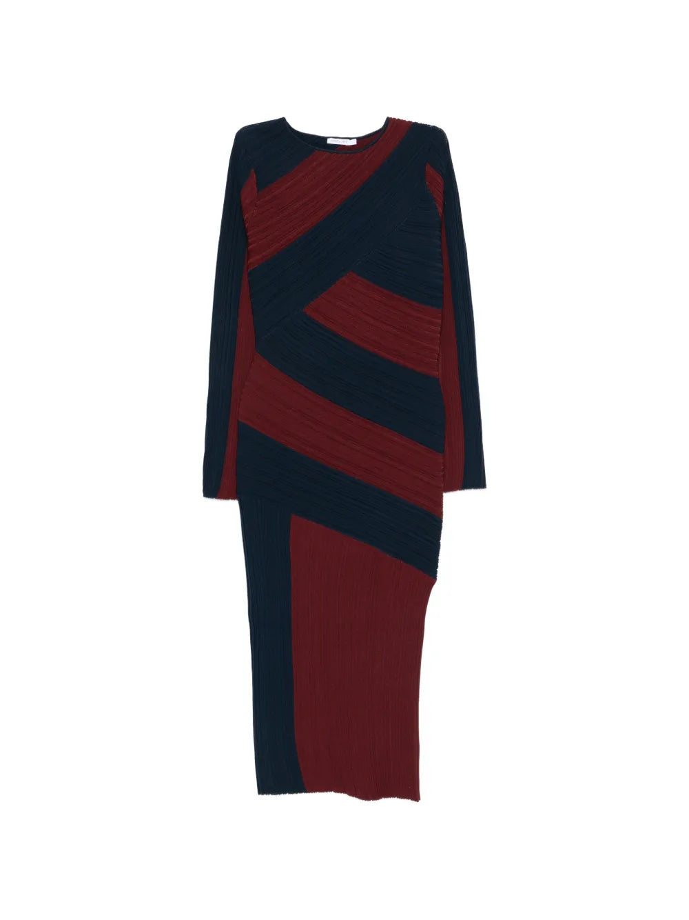 Patrizia Pepe Sculptural Knitted Midi Dress