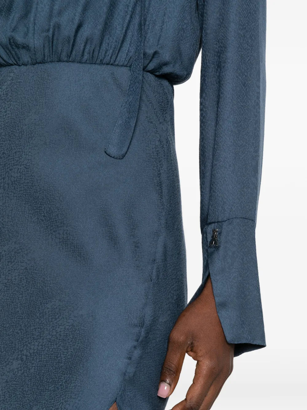 Patrizia Pepe Draping Fluid Midi Dress
