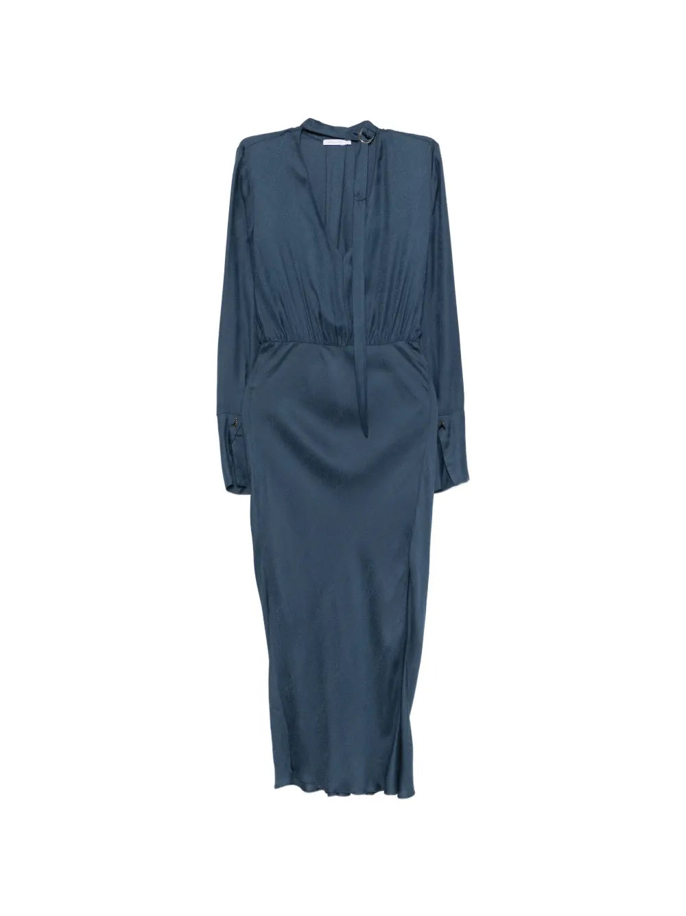 Patrizia Pepe Draping Fluid Midi Dress