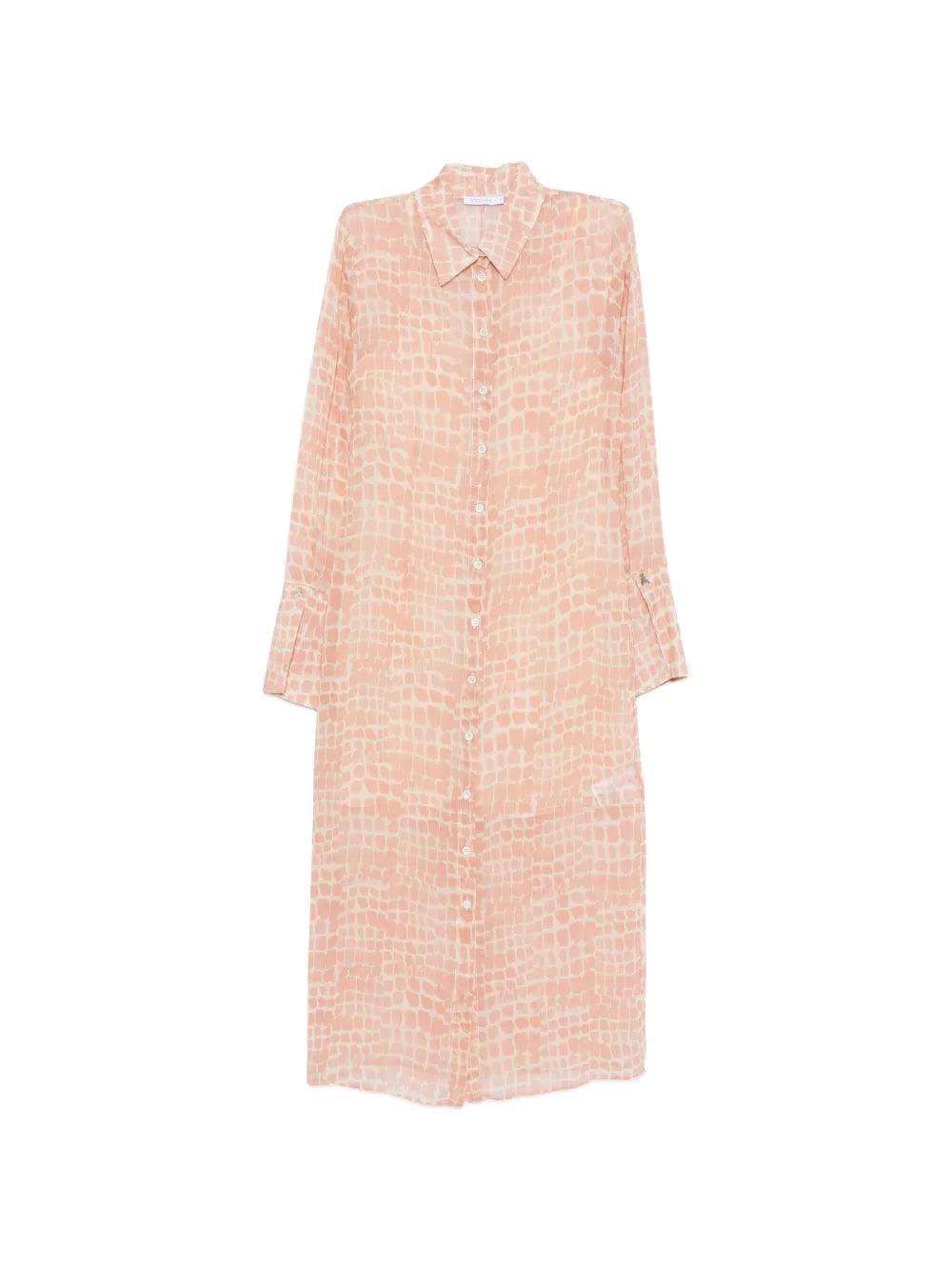 Patrizia Pepe Croco Print Midi Shirt Dress