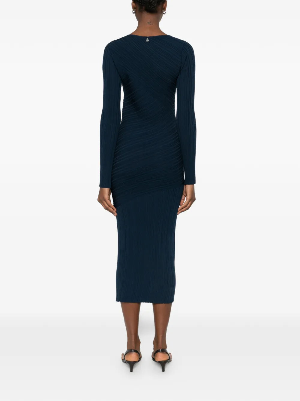 Patrizia Pepe Sculptural Knit Midi Dress