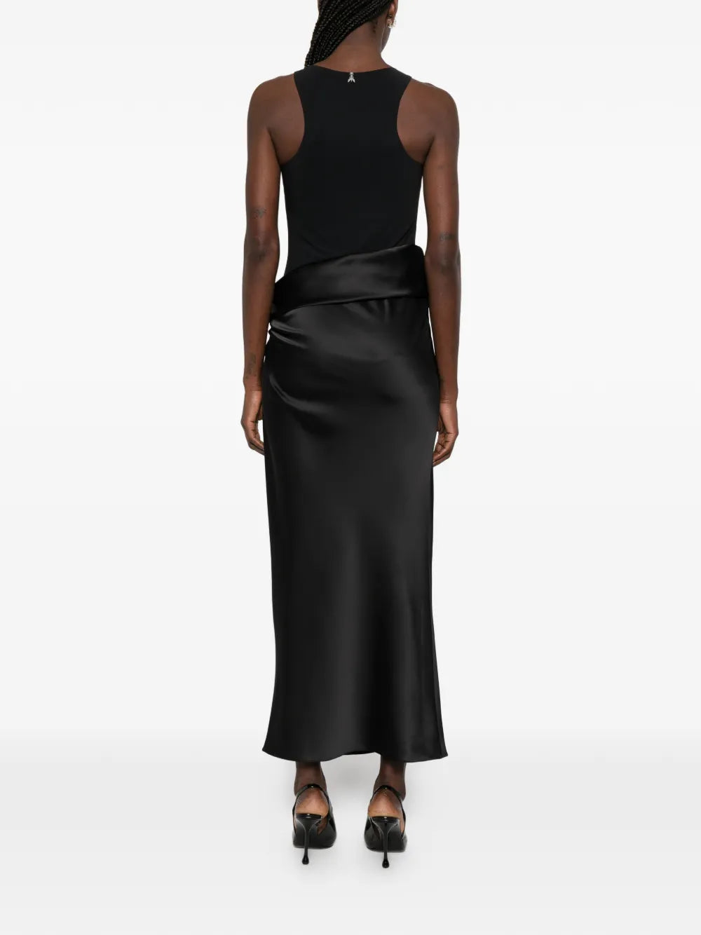 Patrizia Pepe Fluid Satin Maxi Dress