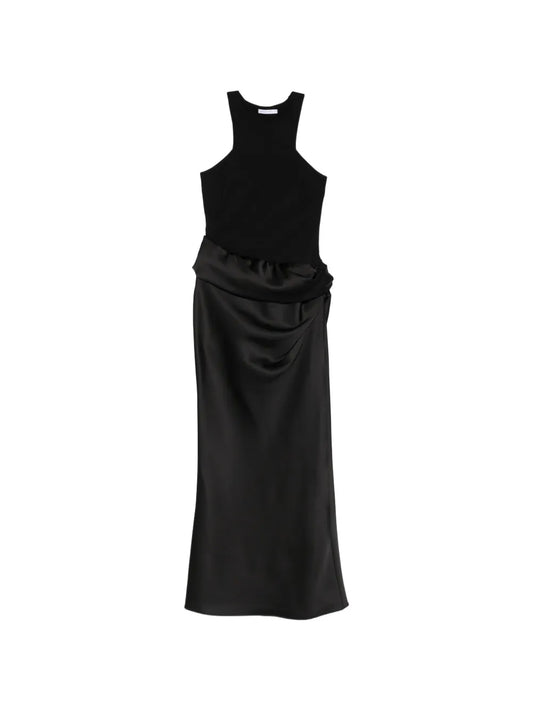 Patrizia Pepe Fluid Satin Maxi Dress