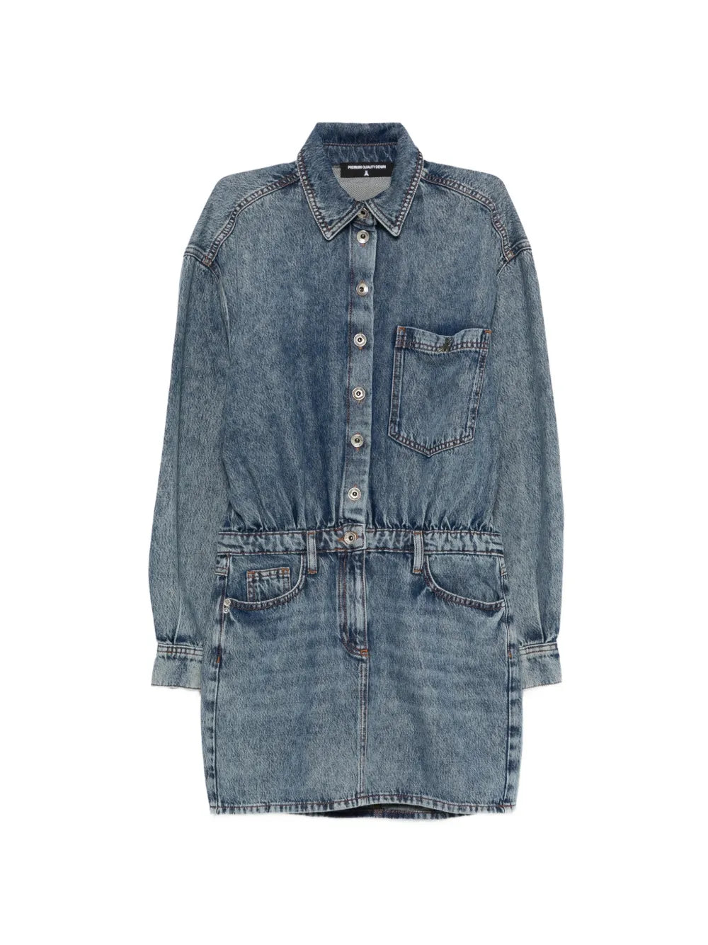 Patrizia Pepe Button Denim Shirt Dress