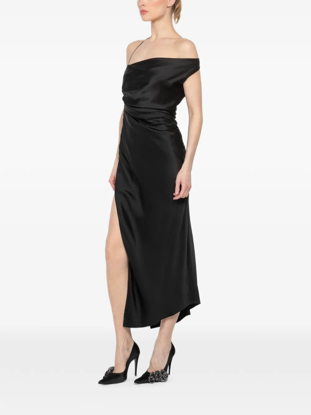 The Sei Asymmetric Midi Dress