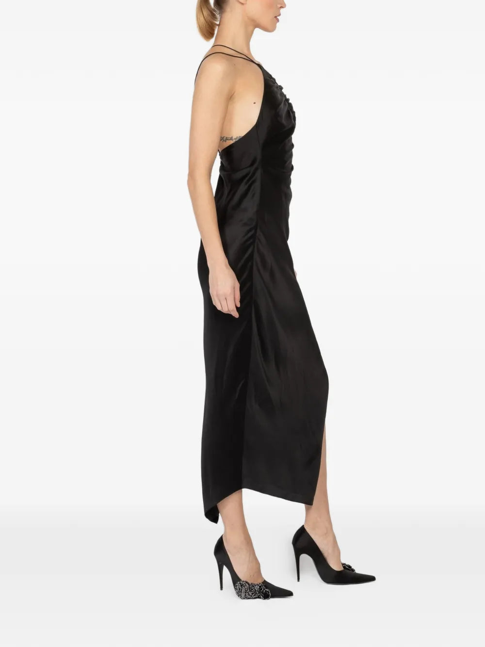 The Sei Leaf Asymmetric Strappy Dress
