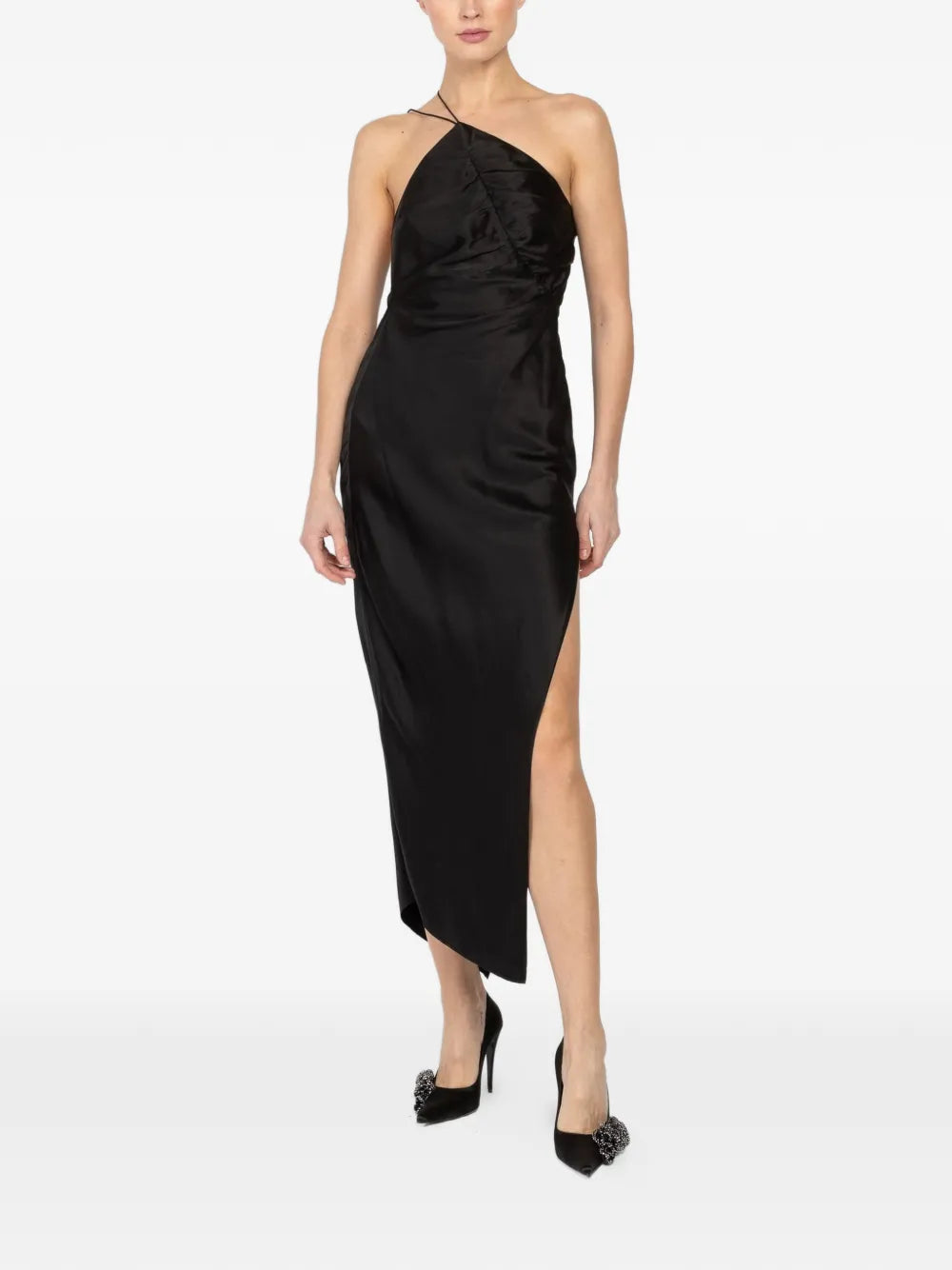 The Sei Leaf Asymmetric Strappy Dress