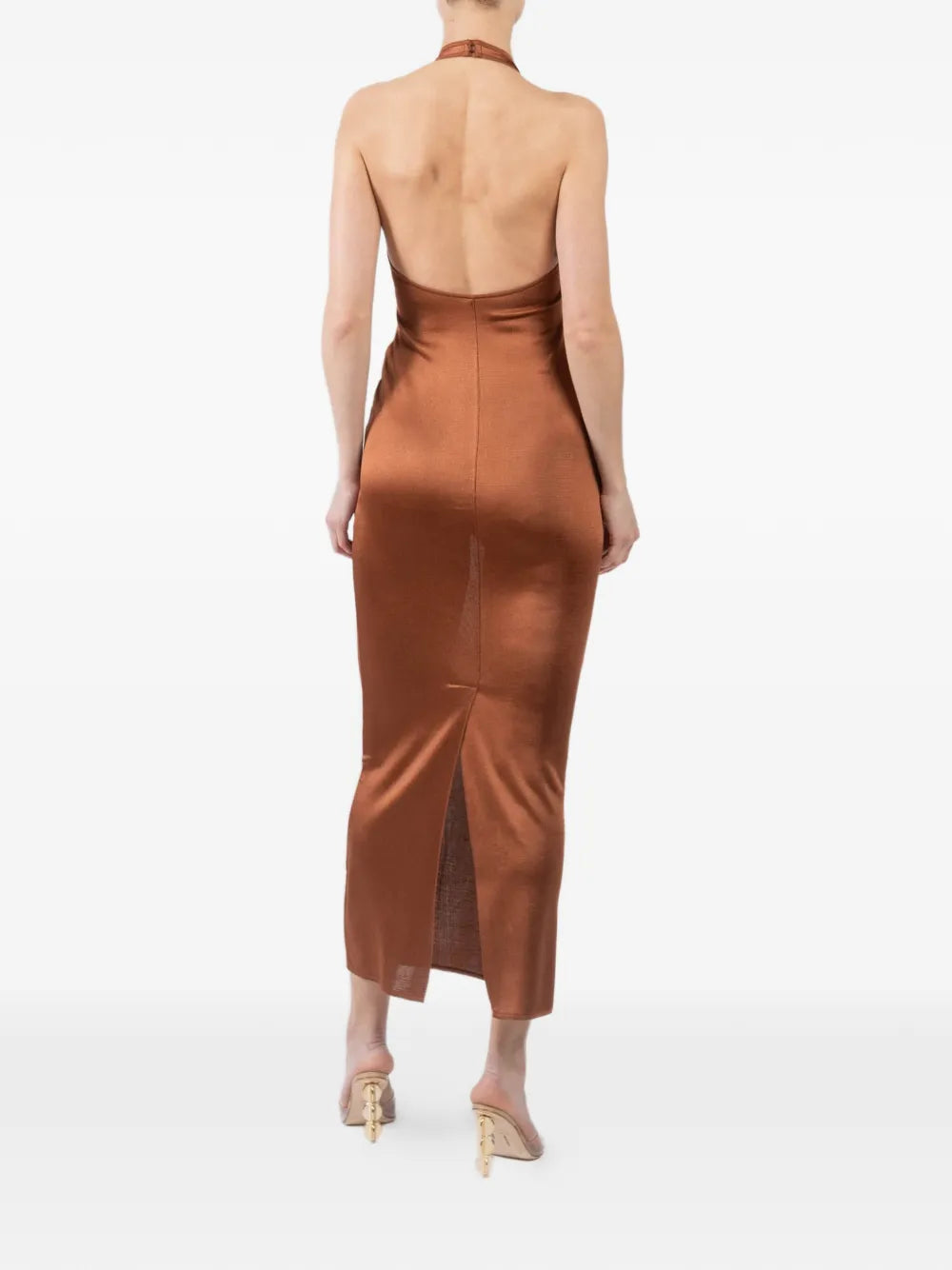 La Galpa Aziza Halterneck Maxi Dress