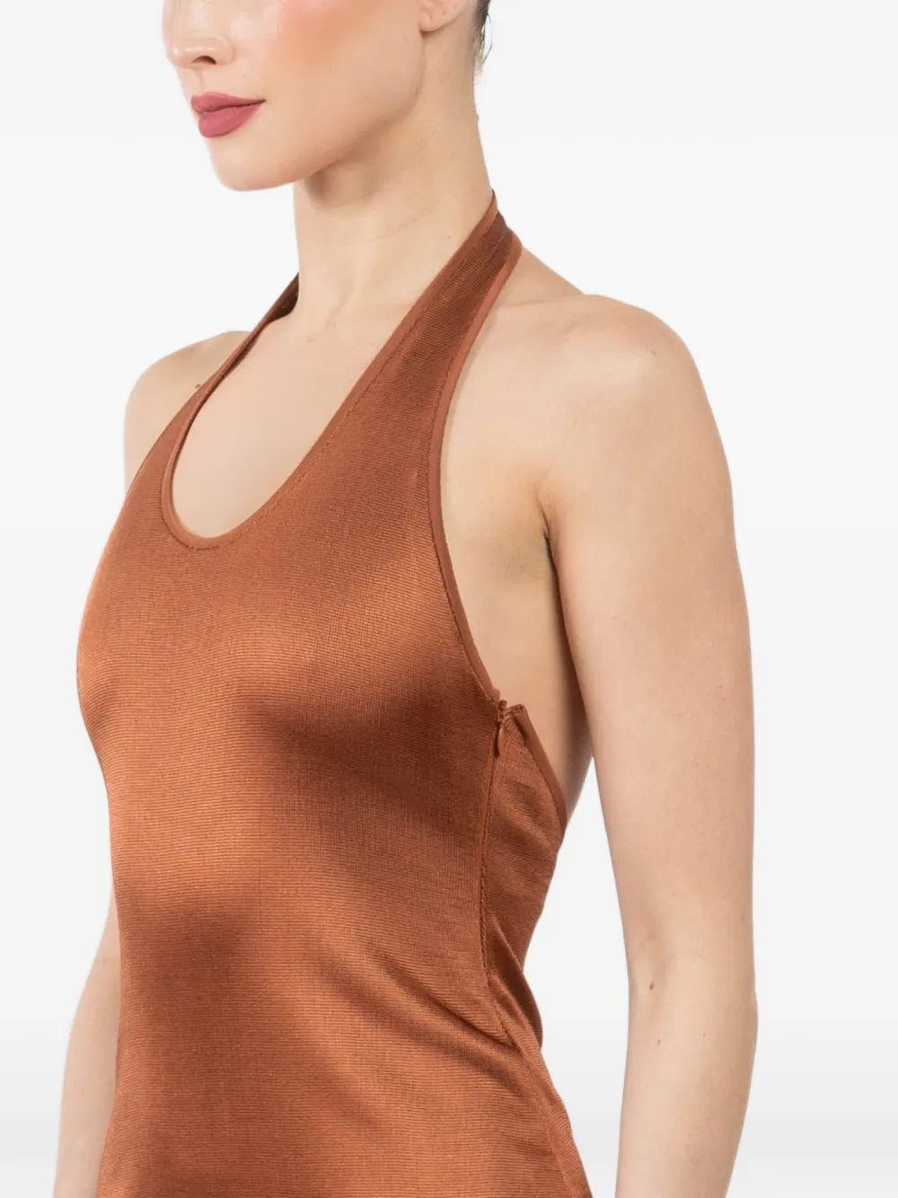 La Galpa Aziza Halterneck Maxi Dress