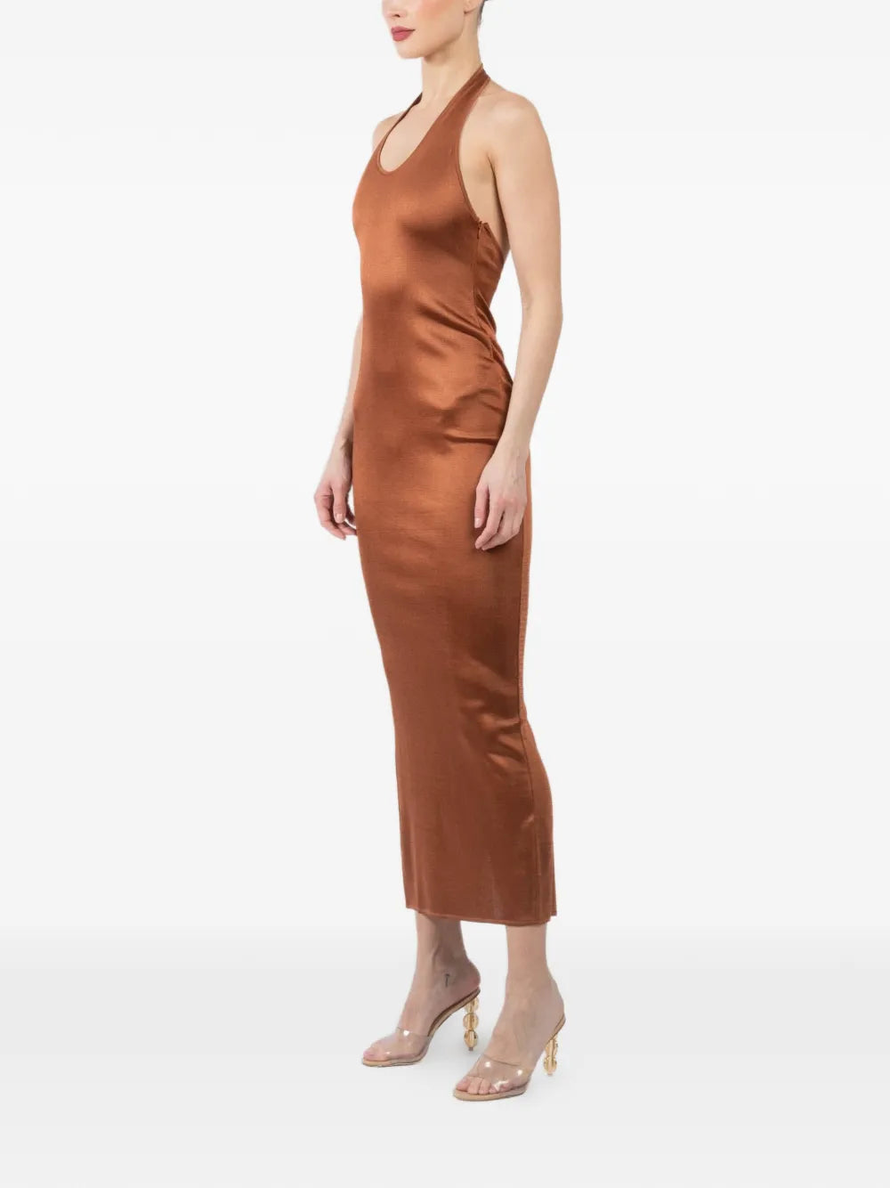 La Galpa Aziza Halterneck Maxi Dress