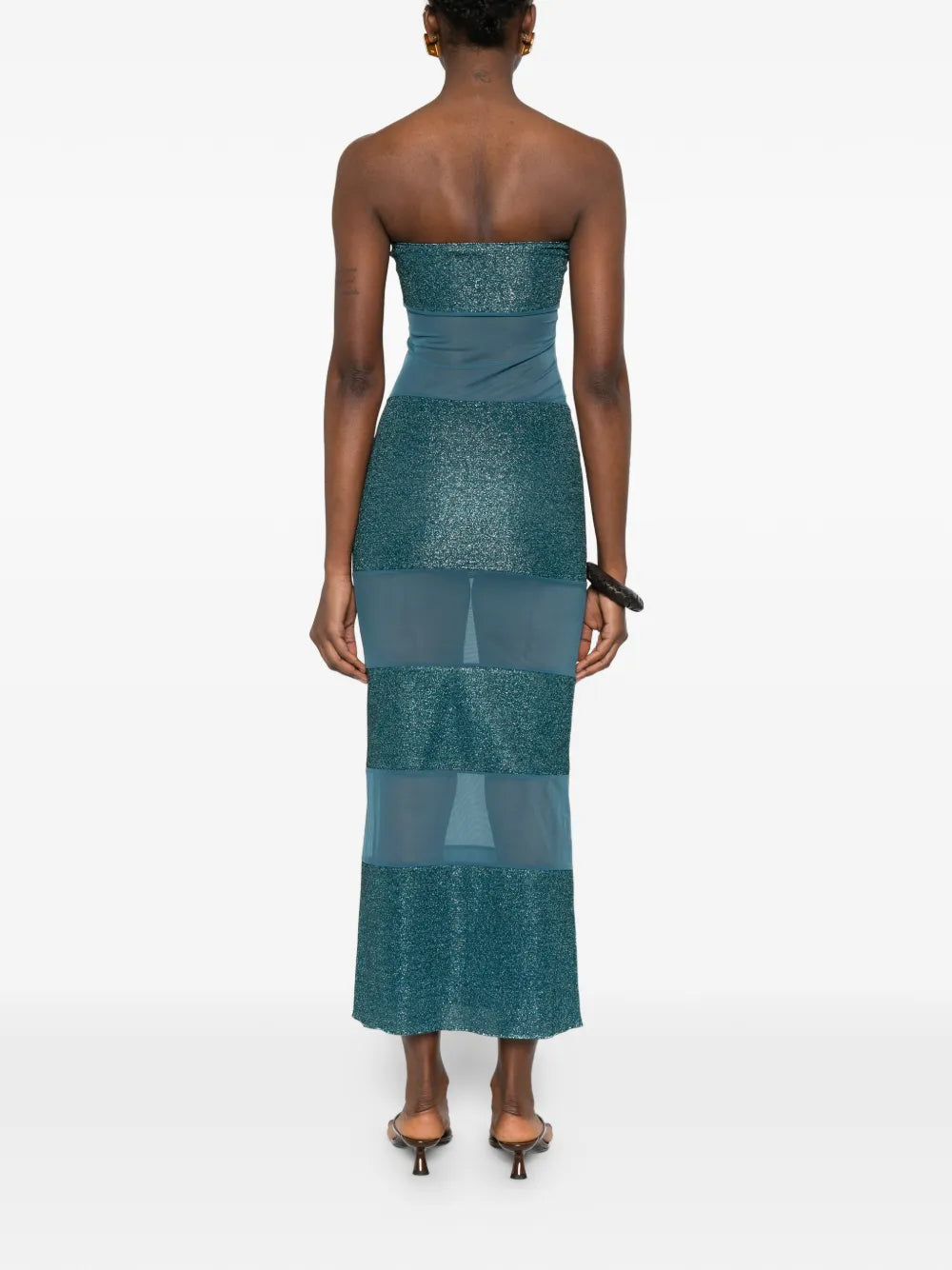 Oseree Glitter Panel Dress