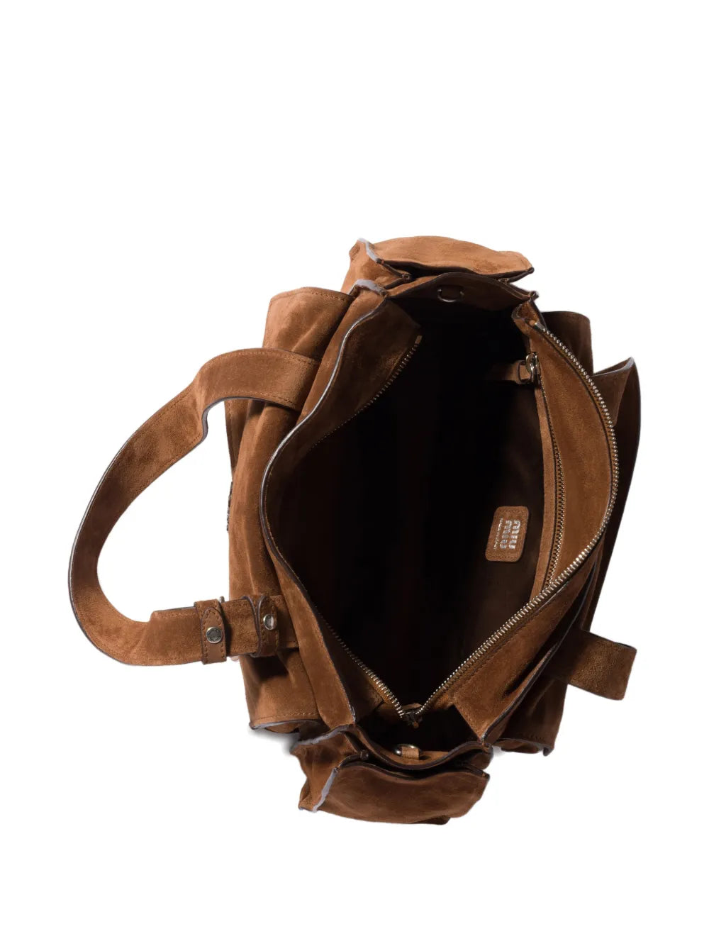 Miu Miu Utilitaire Suede Shoulder Bag