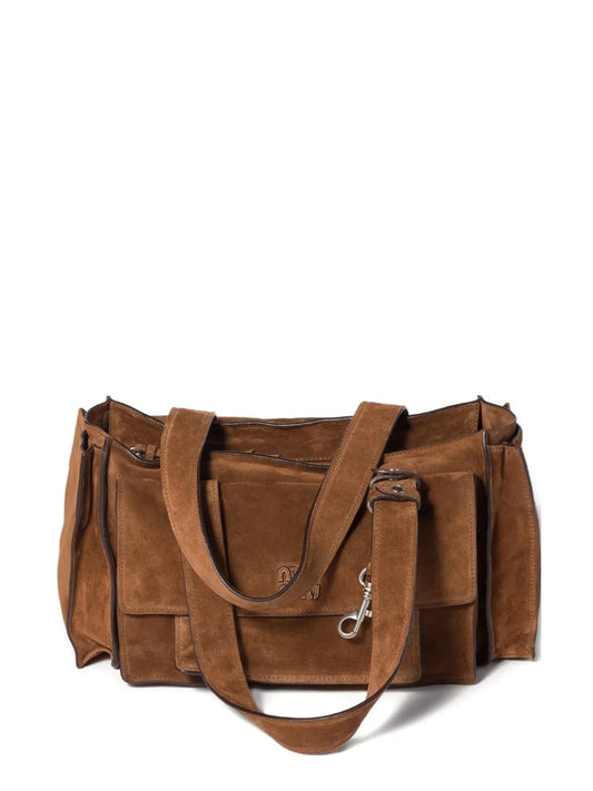 Miu Miu Utilitaire Suede Shoulder Bag