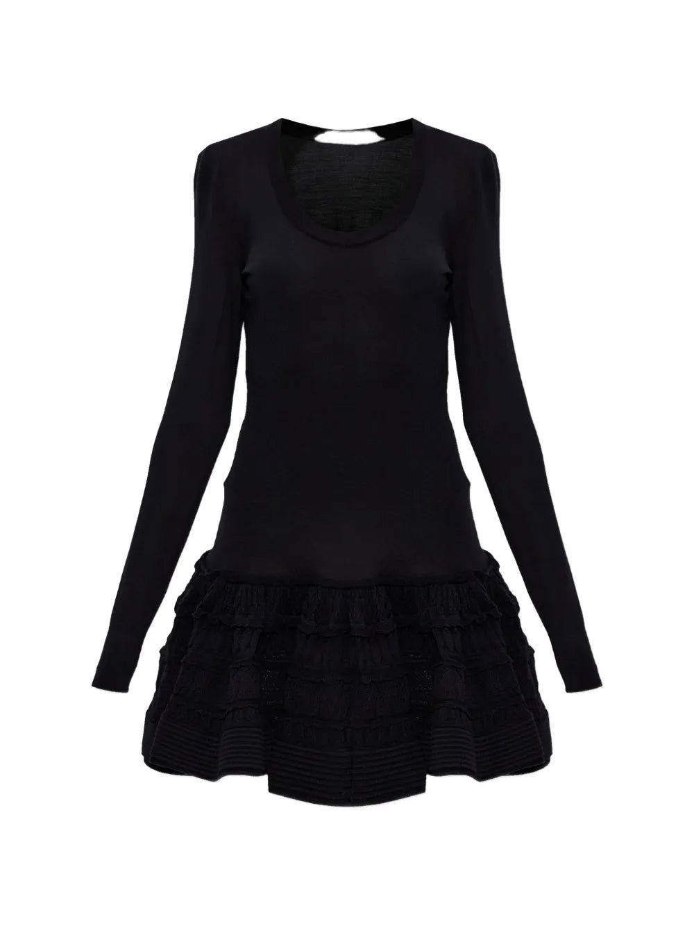 Alaia Crinoline Long Sleeve Mini Dress