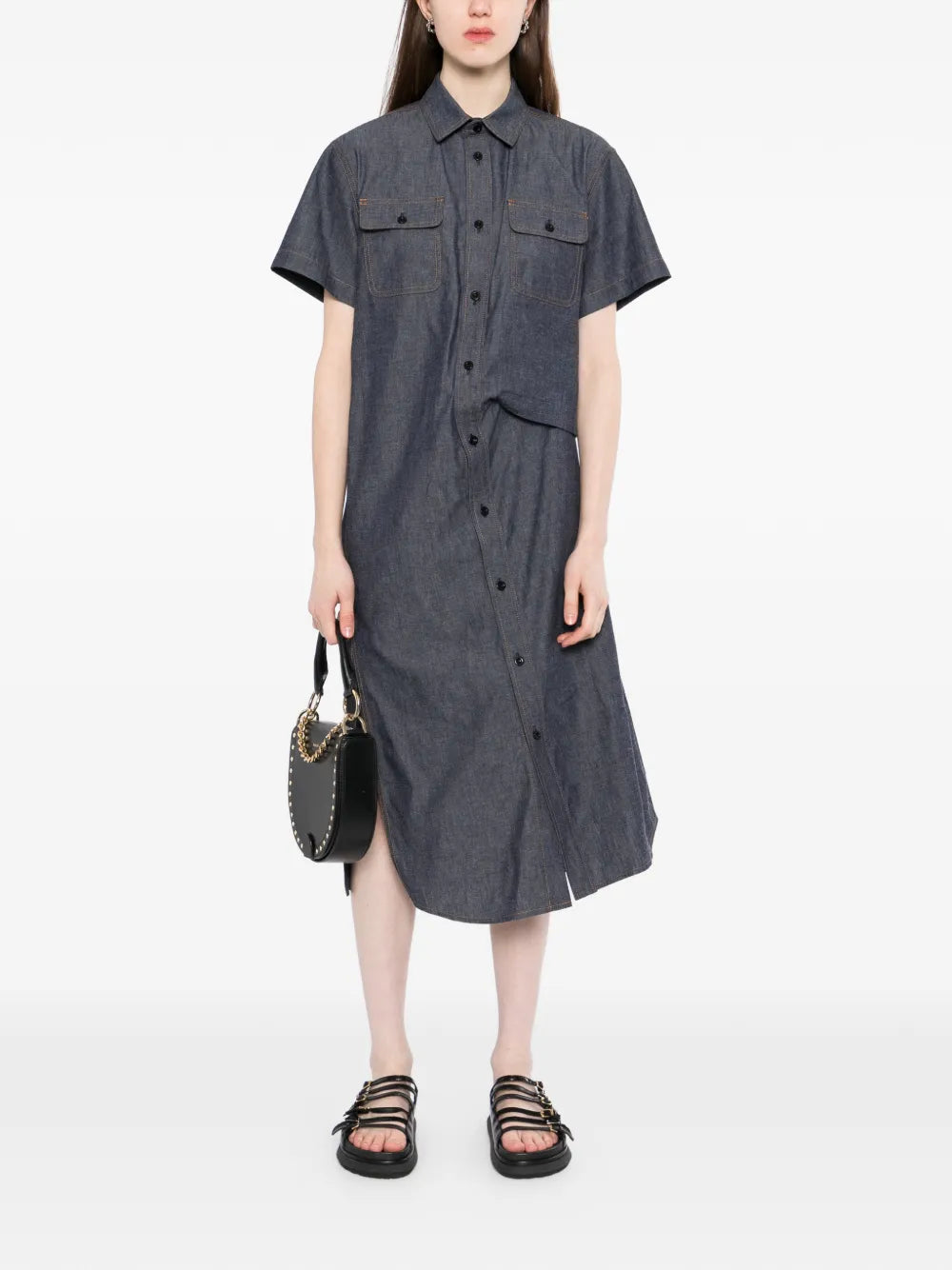 Sacai Denim Midi Dress