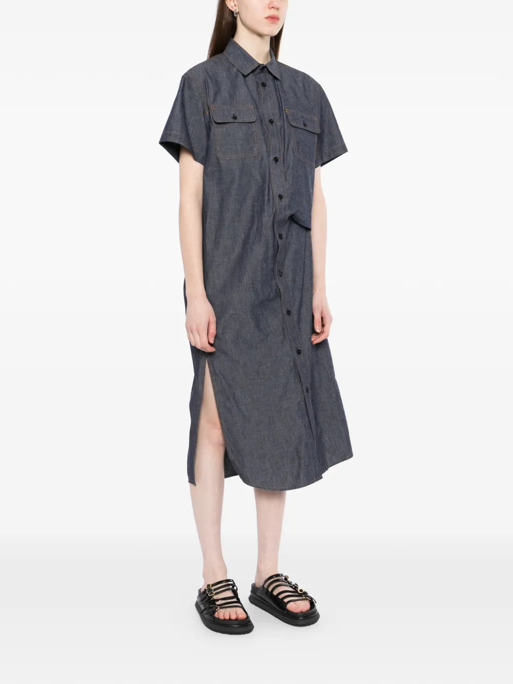 Sacai Denim Midi Dress