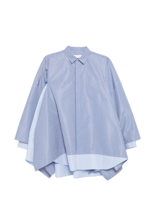 Sacai Striped Pocket Poplin Shirt