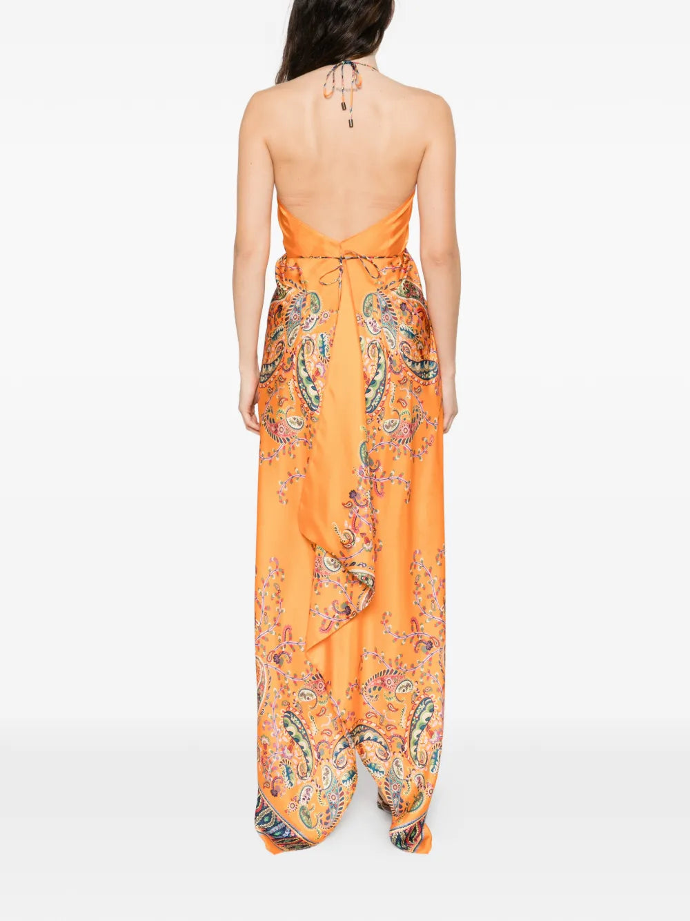 Etro Paisley Halter Midi Dress