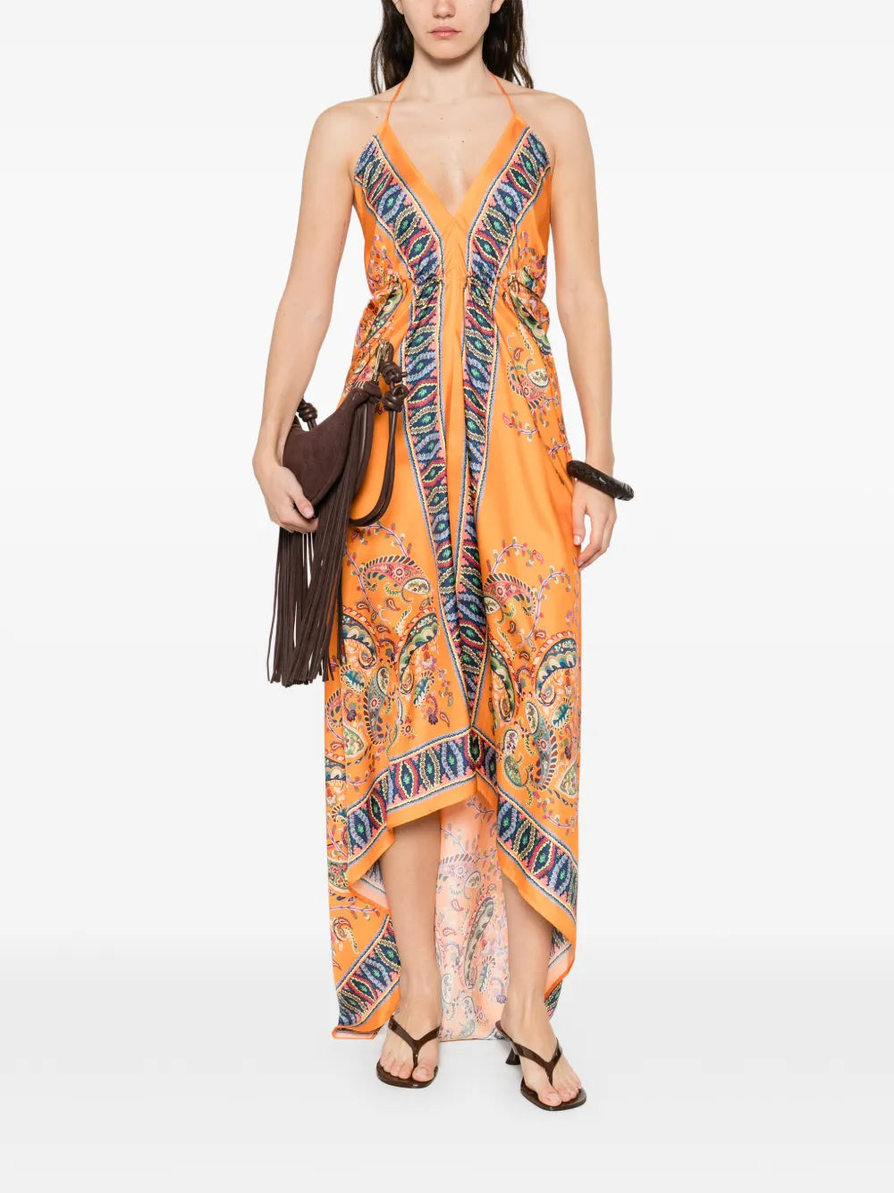 Etro Paisley Halter Midi Dress