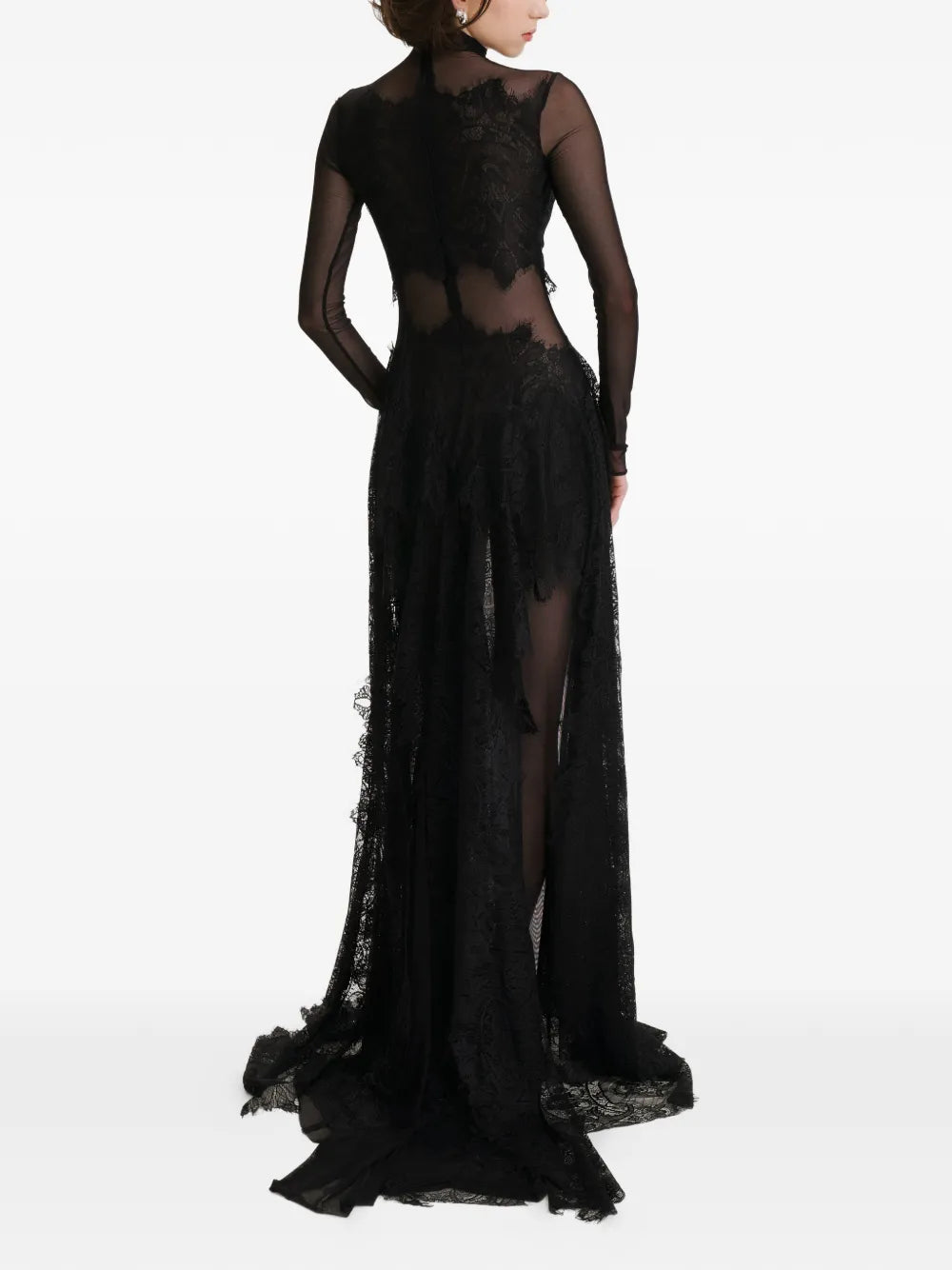 2310 Studio Lace Mock Neck Maxi Dress